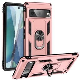 Google Pixel 7 Skal Shockproof Hybrid Ring Armor Roséguld