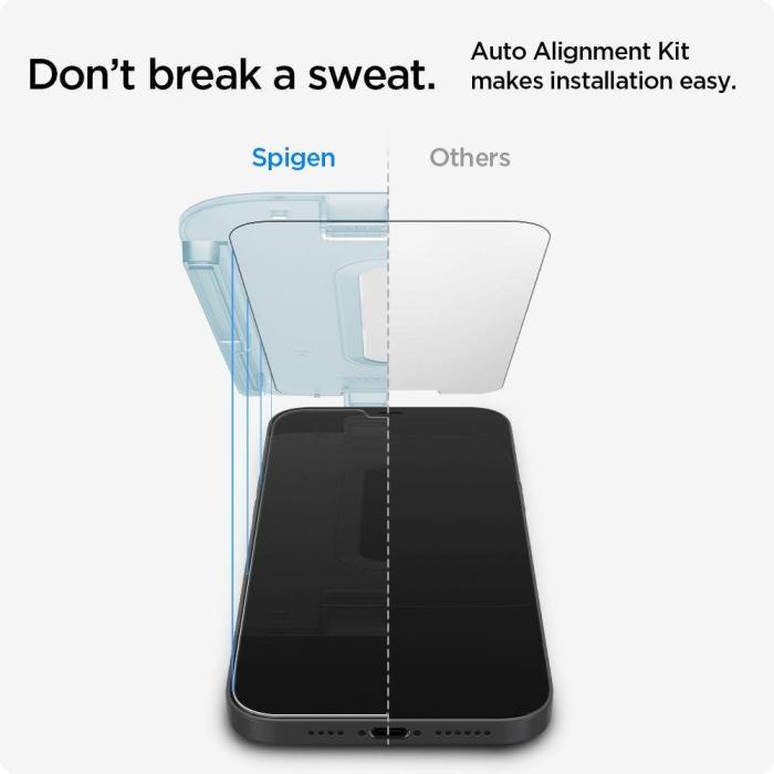 Bild 2, iPhone 12 / 12 Pro - Spigen 2-PACK GLAS.tR 