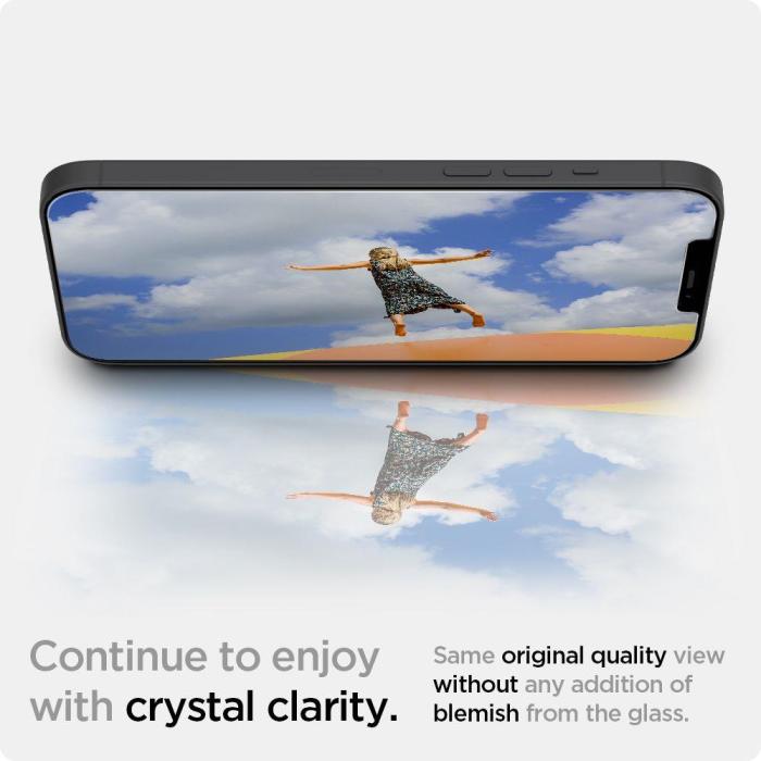 Bild 4, iPhone 12 / 12 Pro - Spigen 2-PACK GLAS.tR 
