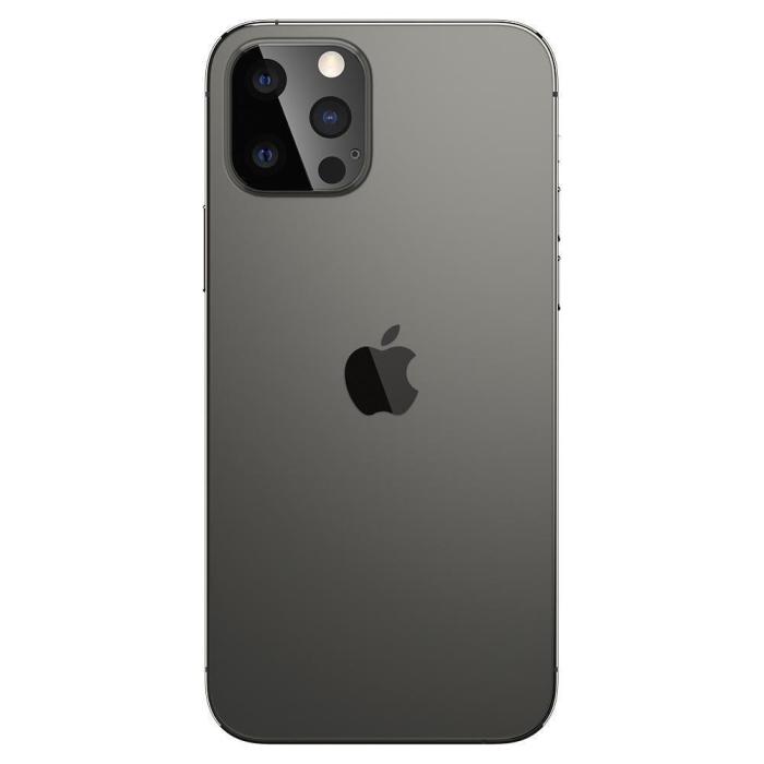 Bild 2, iPhone 12 Pro - Spigen 2-PACK Optik GLAS.TR Linsskydd