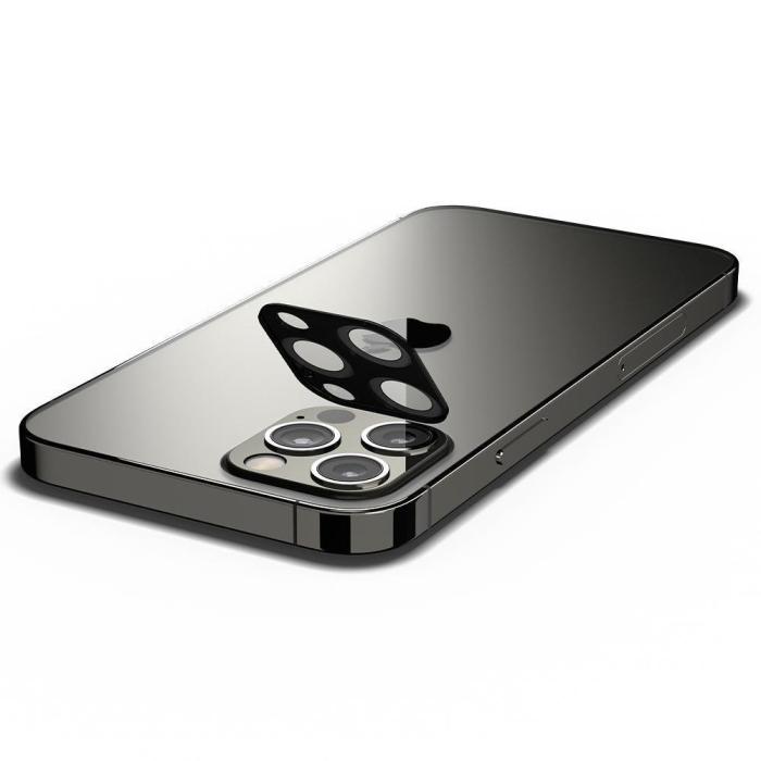 Bild 5, iPhone 12 Pro - Spigen 2-PACK Optik GLAS.TR Linsskydd