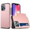 iPhone 13 Pro - Hybrid Skal Med Kortfack - Roséguld