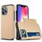 iPhone 13 Pro - Hybrid Skal Med Kortfack - Guld