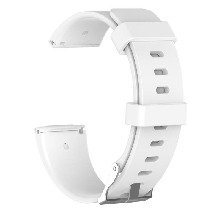 Bild 3, Silikon Armband Fitbit Versa/Versa 2 - Vit