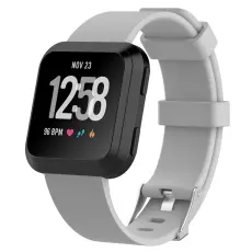 Silikon Armband Fitbit Versa/Versa 2 - Gr&aring;