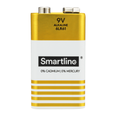 Smartline 6LR61 9V Alkaliskt Batteri 2-pack