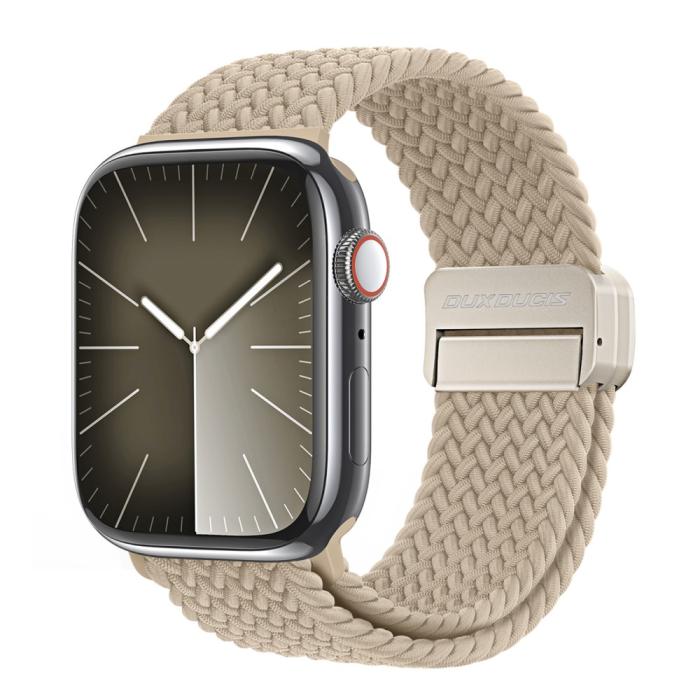 Bild 2, DUX DUCIS Apple Watch 38/40/41 Armband Flätat Beige