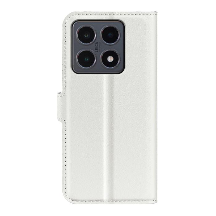 Bild 3, Xiaomi 15T Fodral Litchi Läder Vit