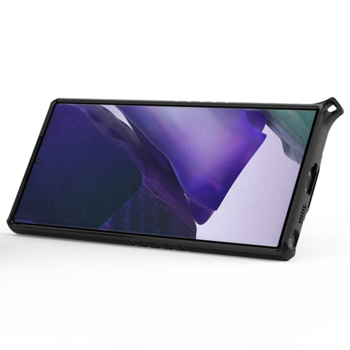 Bild 4, Samsung Galaxy S22 Ultra Skal Hybrid Armor Ring Vit