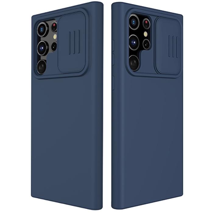 Bild 1, NILLKIN Samsung Galaxy S22 Ultra Skal CamShield Liquid Blå