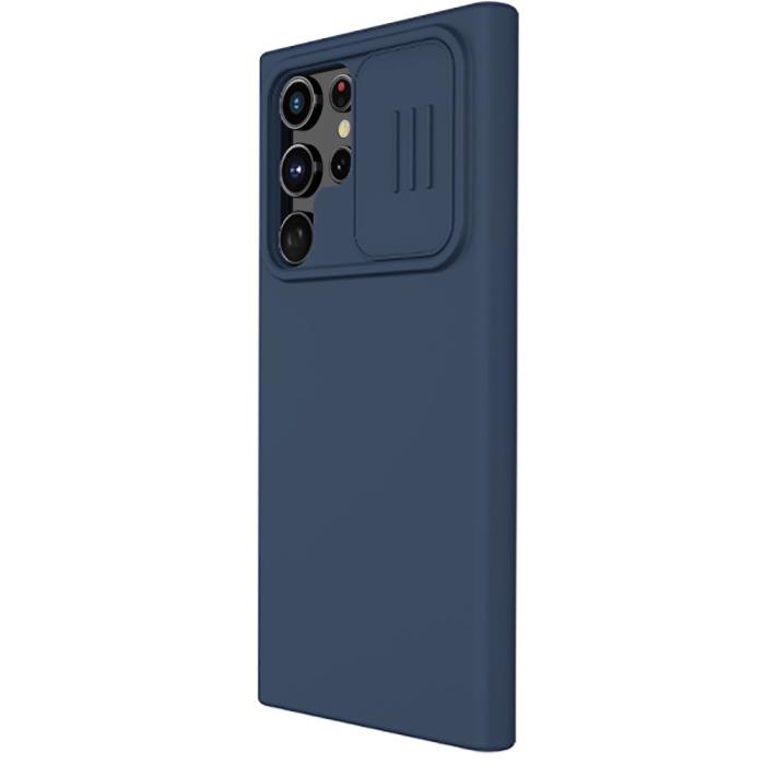 Bild 4, NILLKIN Samsung Galaxy S22 Ultra Skal CamShield Liquid Blå