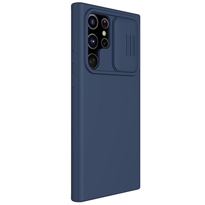 Bild 6, NILLKIN Samsung Galaxy S22 Ultra Skal CamShield Liquid Blå