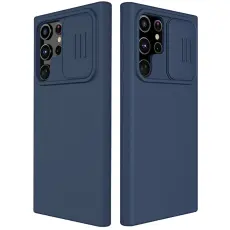 NILLKIN Samsung Galaxy S22 Ultra Skal CamShield Liquid Blå