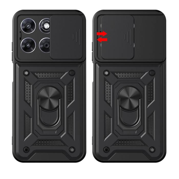 Bild 3, Tech-Protect Motorola Moto G67/G77 Skal CamShield Pro Svart
