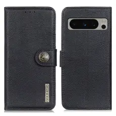 KHAZNEH Google Pixel 8 Pro Fodral L&auml;der Svart