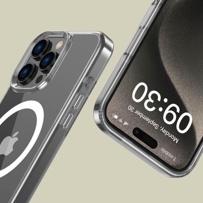 Bild 3, Tech-Protect iPhone 16 Pro Max Skal MagSafe FlexAir Hybrid Transparent