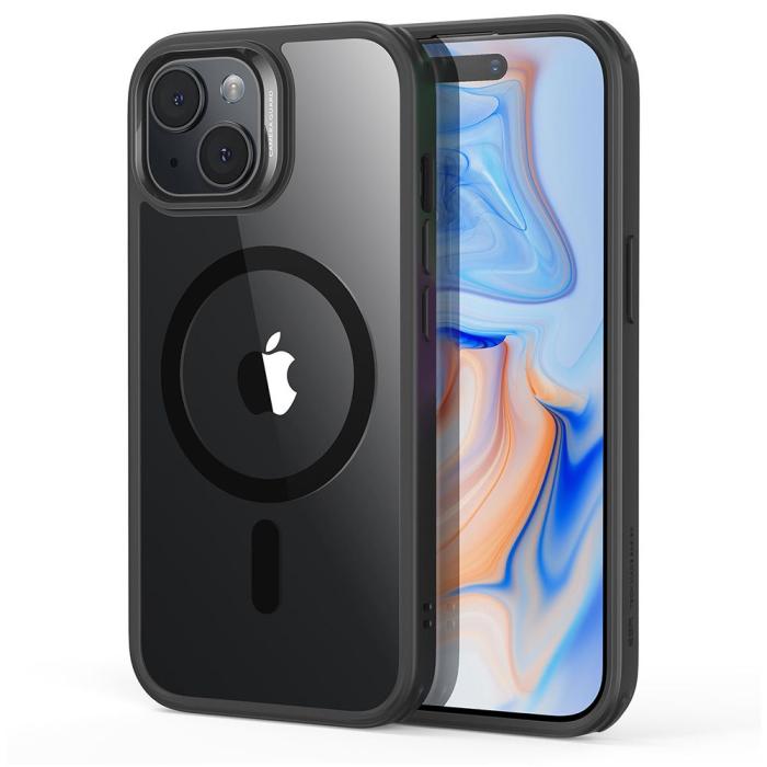 Bild 2, ESR iPhone 15 Plus Skal MagSafe CH HaloLock Transparent/Svart