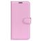 Samsung Galaxy S23 Fodral Litchi Läder Ljus Rosa