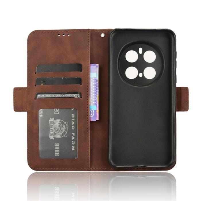 Bild 3, Honor Magic7 Pro Fodral Med Avtagbart Kortfodral Brun