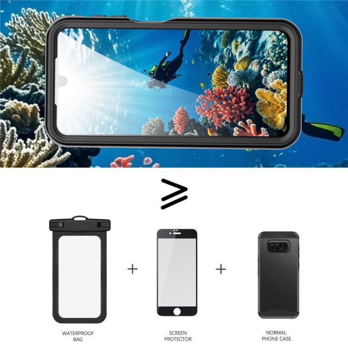 Bild 2, REDPEPPER Galaxy A17 Skal 360 Vattentätt IP68 Svart