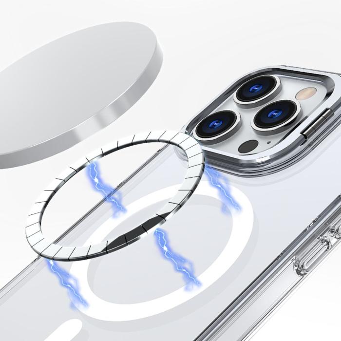 Bild 4, Tech-Protect iPhone 16 Pro Skal MagSafe MagStand Clear