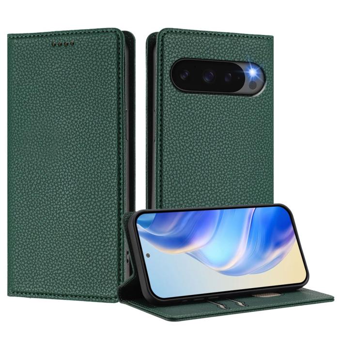 Bild 2, Google Pixel 10/10 Pro / 9/9 Pro Fodral RFID Litchi Läder