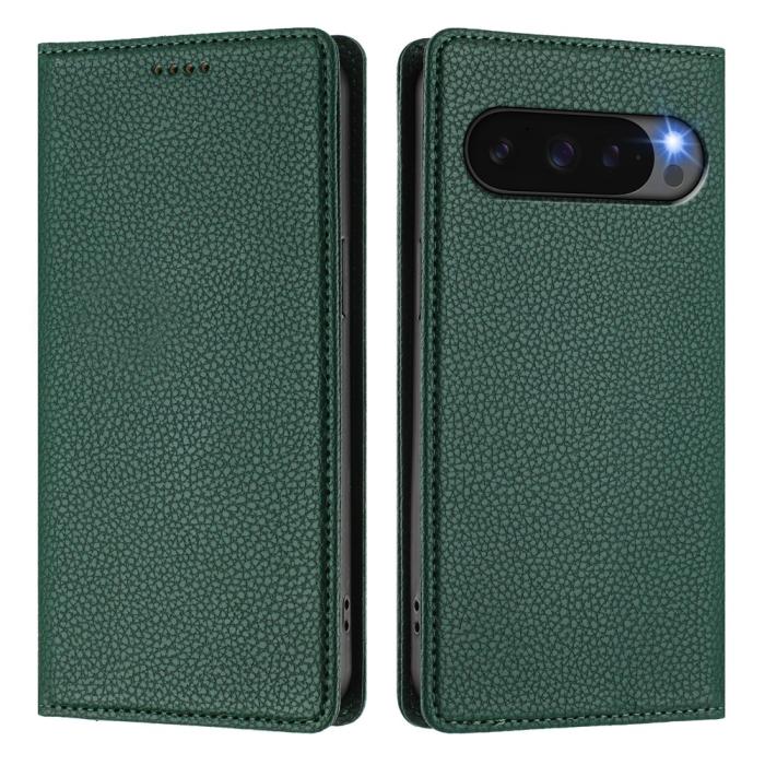 Bild 3, Google Pixel 10/10 Pro / 9/9 Pro Fodral RFID Litchi Läder