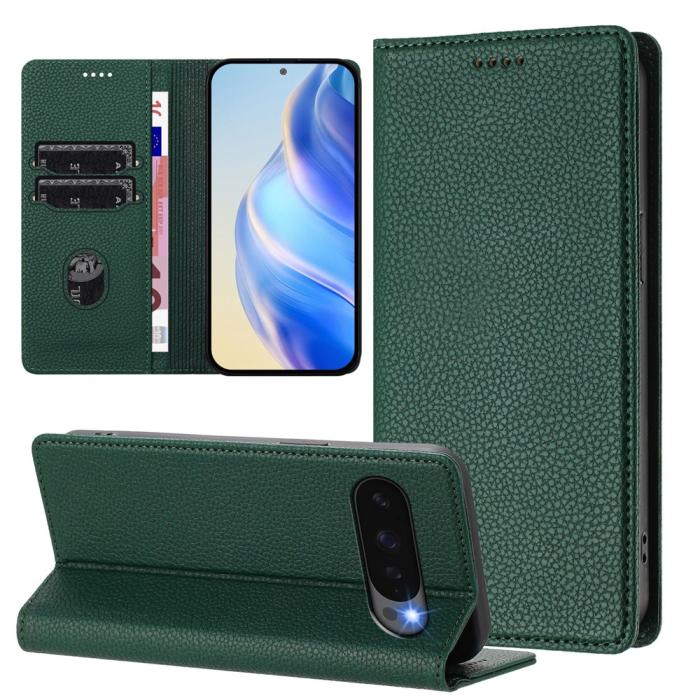 Bild 4, Google Pixel 10/10 Pro / 9/9 Pro Fodral RFID Litchi Läder