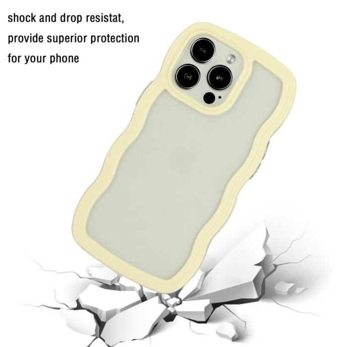 Bild 3, iPhone 14 Pro Max Skal Wavy Hybrid Gul
