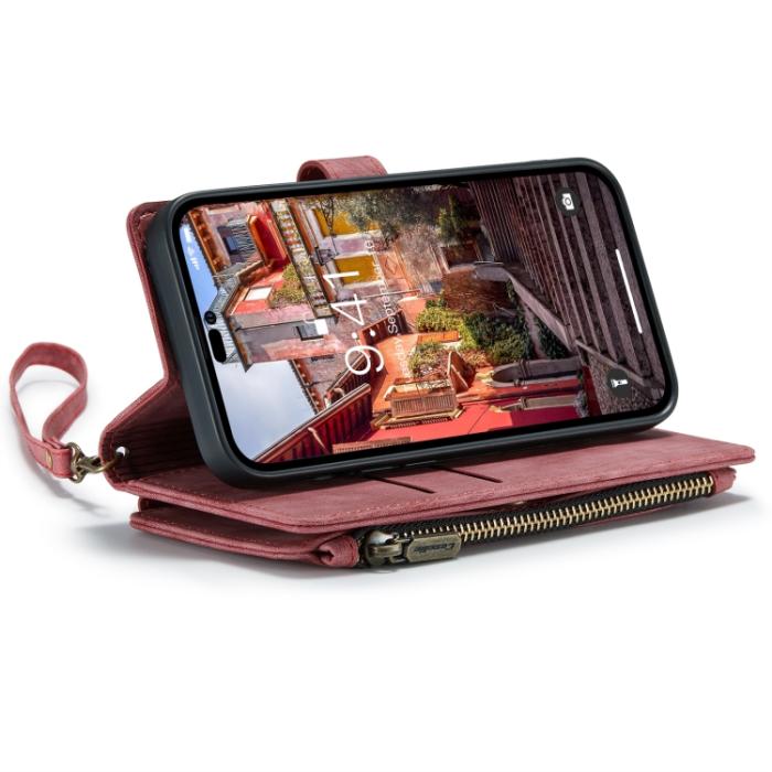 Bild 4, CASEME iPhone 14 Pro Fodral Multifunktionell Röd