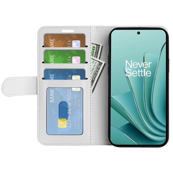 Bild 2, OnePlus Nord 3 5G Fodral Crazy Horse Läder Vit