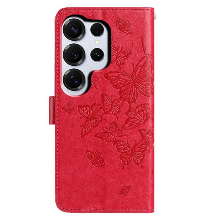 Bild 5, Samsung Galaxy S26 Ultra Fodral Fjäril Tryck Röd