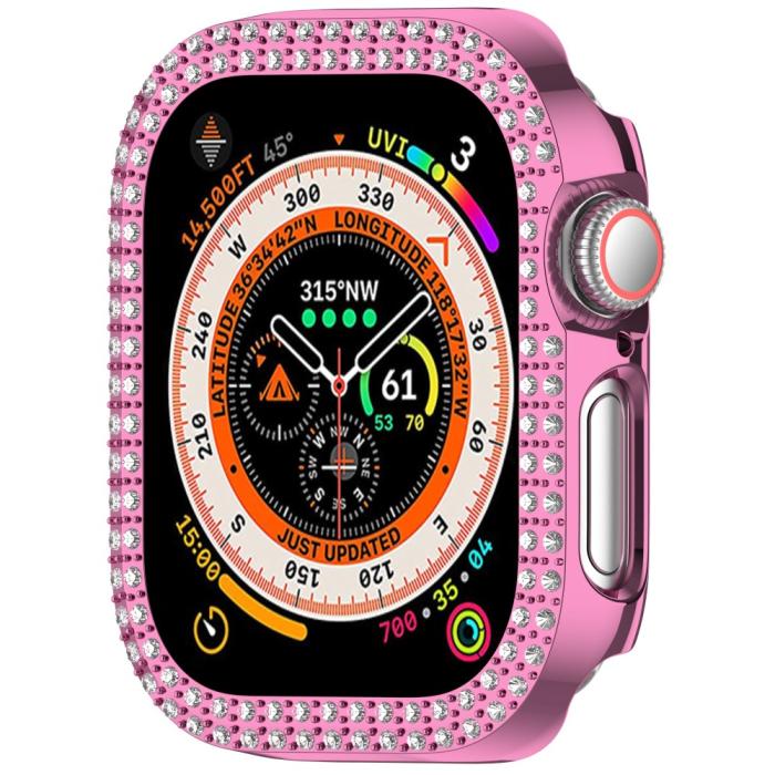 Bild 5, Apple Watch 10 46 mm Skal Rhinestone Rosa
