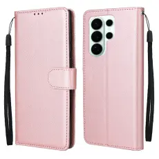 Samsung Galaxy S26 Ultra Fodral L&auml;der Ros&eacute;guld