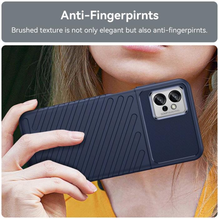 Bild 4, Motorola Moto G32 Skal Twill Textur Blå