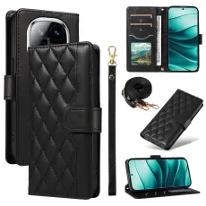Xiaomi Redmi Note 14 Pro/Pro Plus 5G Fodral Rhombus L&auml;der