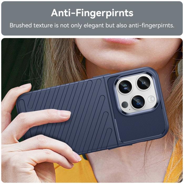 Bild 5, iPhone 15 Pro Skal Twill Textur Blå