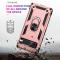 Google Pixel 7 Skal Shockproof Hybrid Ring Armor Roséguld