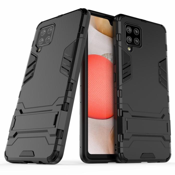 Bild 2, Samsung Galaxy A42 5G - Hybrid Skal Med Kickstand - Svart