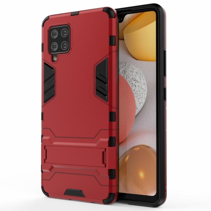 Bild 1, Samsung Galaxy A42 5G - Hybrid Skal Med Kickstand - Röd