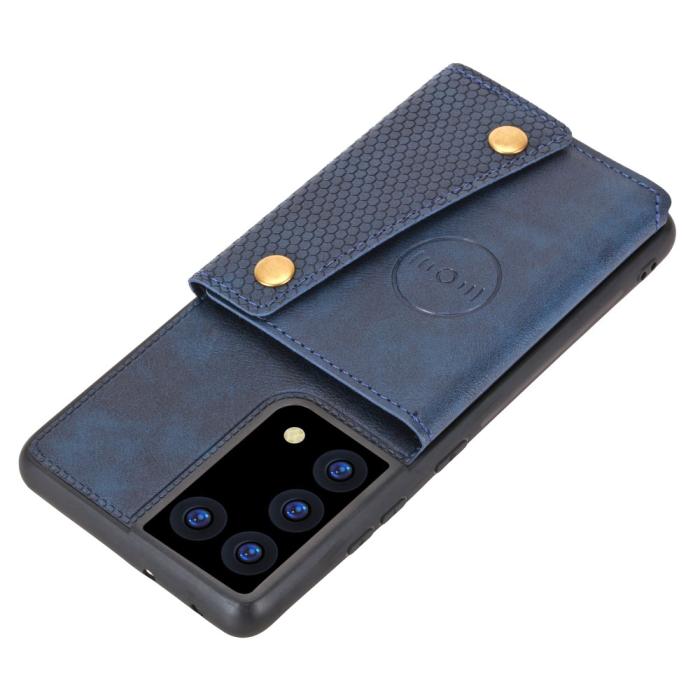 Bild 5, Samsung Galaxy S21 Ultra - Läder Skal Med Kortfack