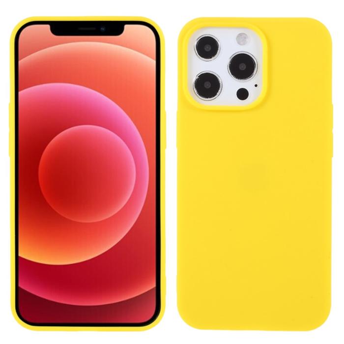 Bild 1, iPhone 13 Pro - Matt TPU Skal - Gul