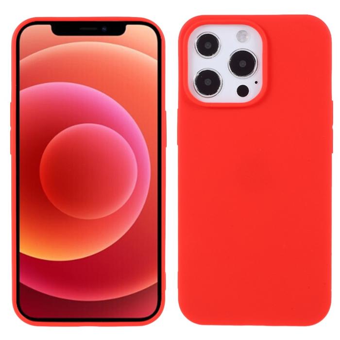 Bild 1, iPhone 13 Pro - Matt TPU Skal - Röd