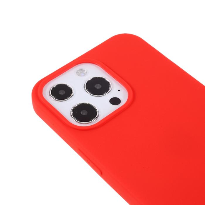 Bild 6, iPhone 13 Pro - Matt TPU Skal - Röd