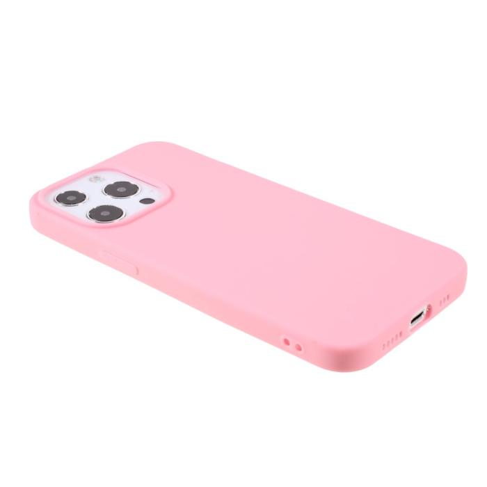 Bild 4, iPhone 13 Pro - Matt TPU Skal - Ljus Rosa