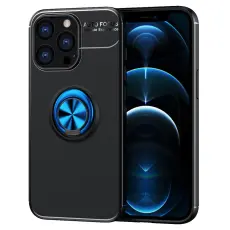 iPhone 13 Pro - Ring Skal - Svart/Bl&aring;
