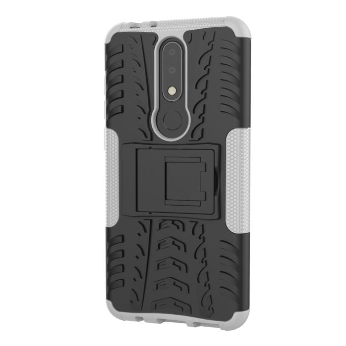 Bild 3, Nokia 5.1 Plus - Ultimata stöttåliga skalet med stöd - Vit
