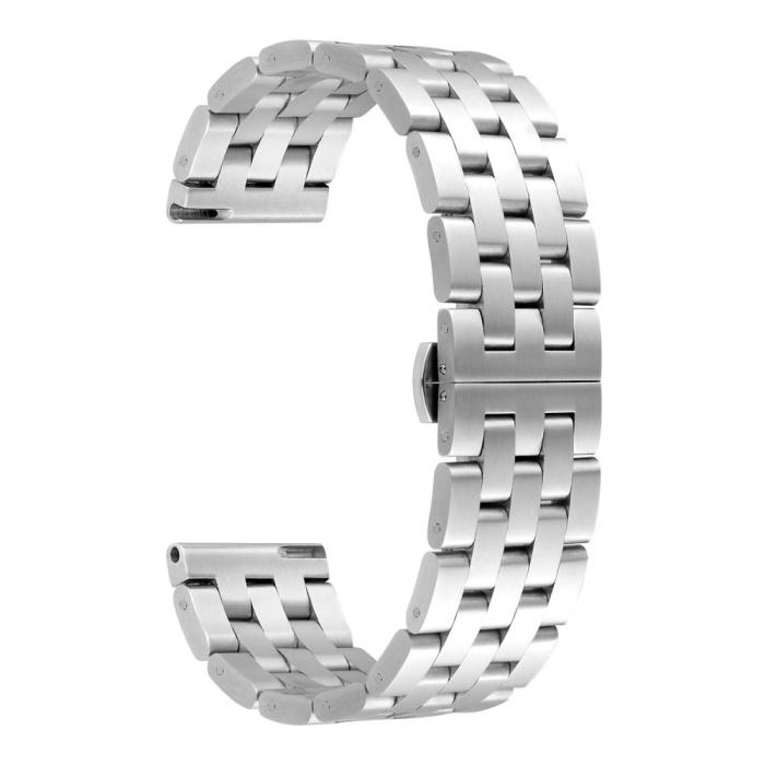 Bild 2, Lyxigt Metallarmband I Rostfritt Stål - Silver (22mm)