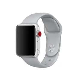 Silikon Armband Apple Watch 42/44/45/49 mm Grå (M/L)