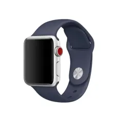 Silikon Armband Apple Watch 42/44/45/49 mm Navy Blue (M/L)